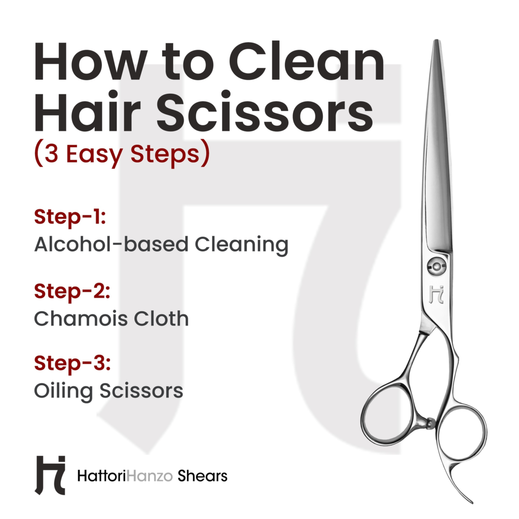 how to clean scissors