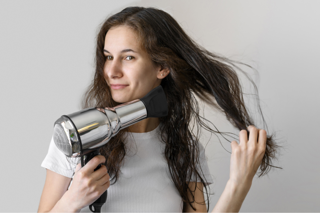 styling curly hair with bangs